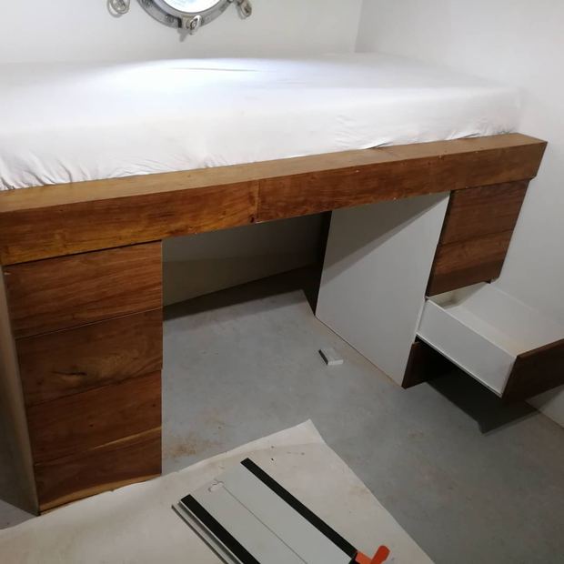 Boat, Flooring, Furniture work, Amsterdam
