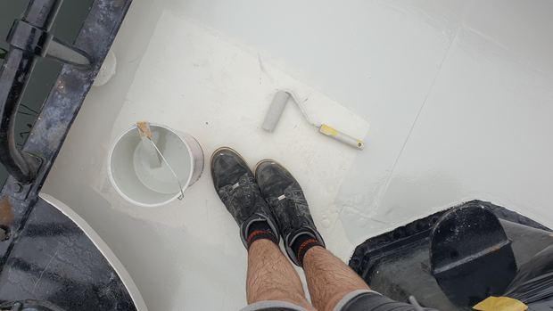 Boat work, Amsterdam